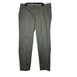 Talbots Women Olive Green Girlfriend Chino Size 14 Casual Career Office Business